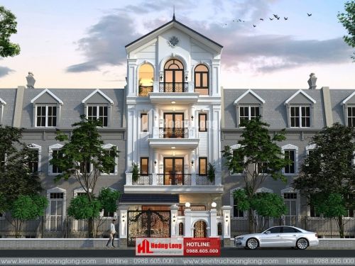 Thiết kế biệt thự 4 tầng mái Thái đẹp 2023