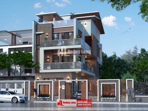 Mẫu thiết kế biệt thự 4 tầng đẳng cấp 2023