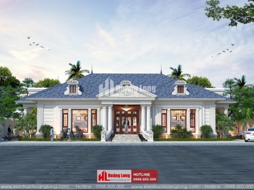 Thiết kế biệt thự 1 tầng 4 phòng ngủ đẹp