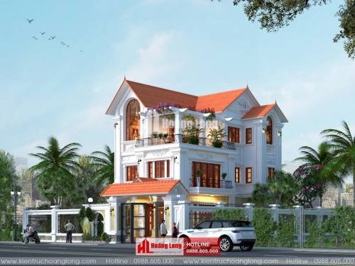 Thiết kế biệt thự 3 tầng tân cổ điển tại Thuận Thành HL51604