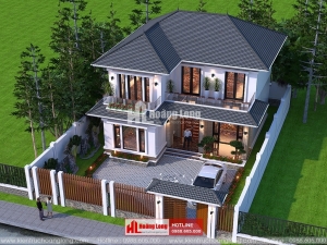 Phong thủy mái nhà biệt thự 2 tầng tại Vị Xuyên HL50915