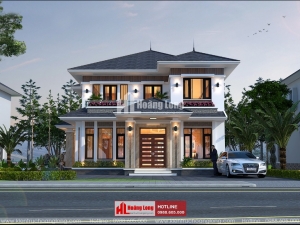 Thiết kế biệt thự 2 tầng mái Nhật tại Thủ Dầu Một HL50927