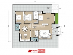 Thiết kế sân vườn biệt thự 2 tầng tại quận Tân Bình HL50941