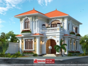 Thiết kế biệt thự 2 tầng hiện đại tại Thái Thụy HL50946