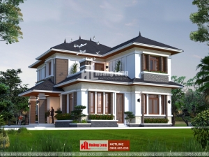 Thiết kế biệt thự 2 tầng hiện đại tại Gò Công HL50978