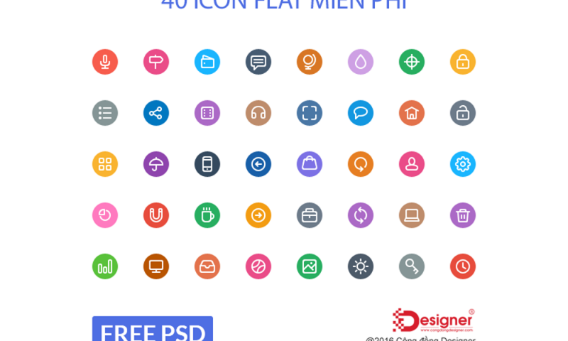Download Flat PSD Photoshop miễn phí #54