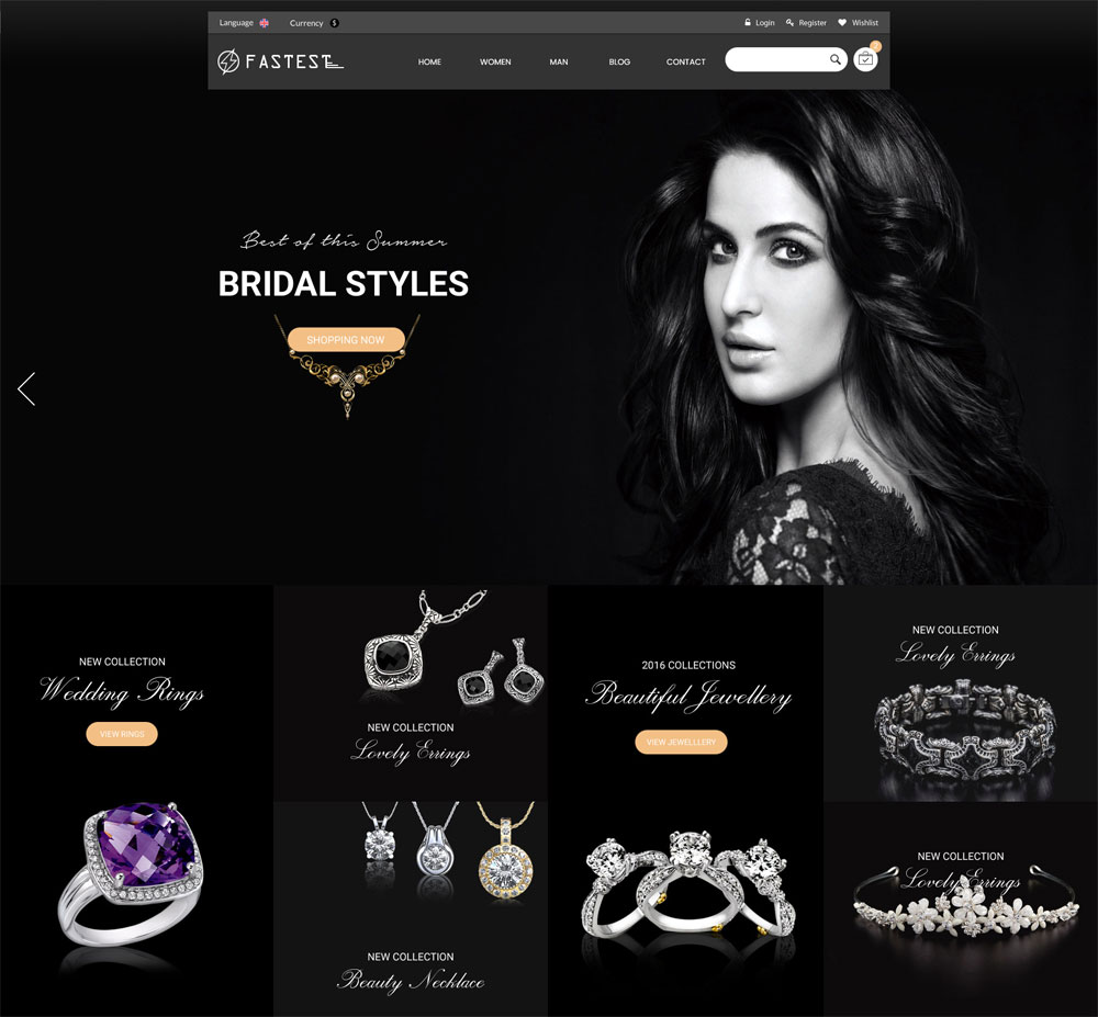 template website thương mại điện tử