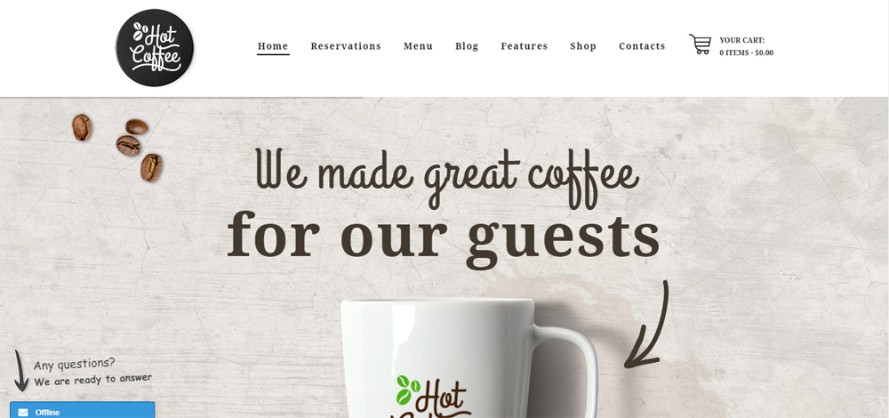 Mẫu thiết kế website quán cafe đẹp tháng 6/2016 > thiet ke quan cafe