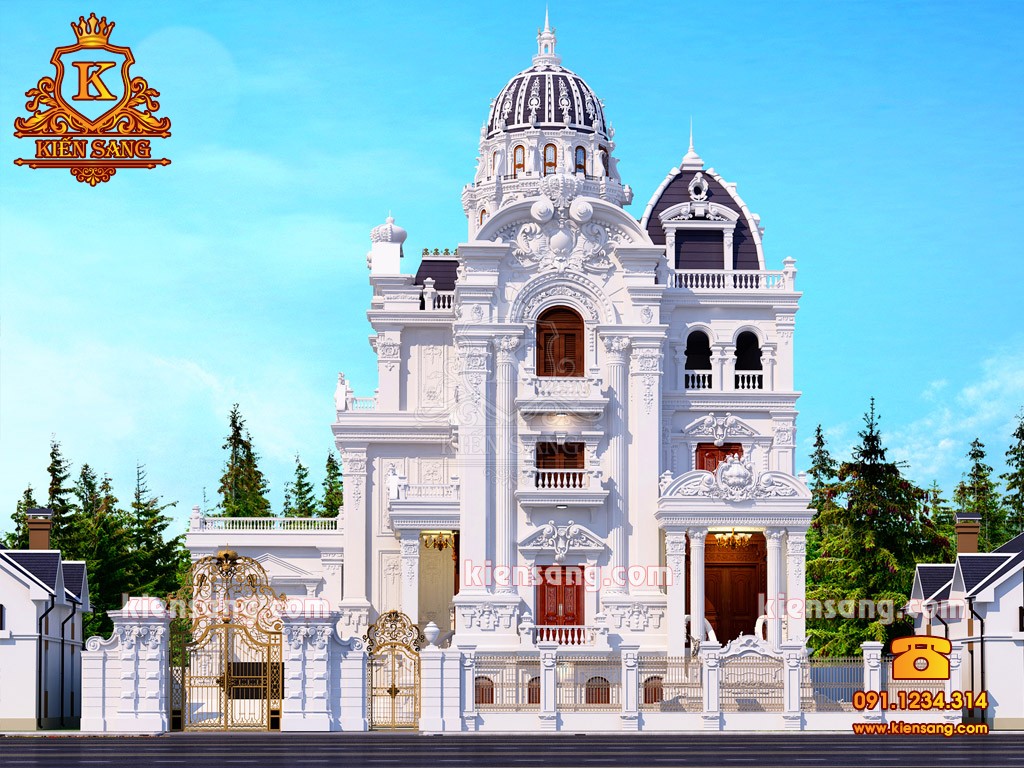 TOP 10. Mẫu bản vẽ thiết kế biệt thự cổ điển đẹp nhất tháng 11/2018